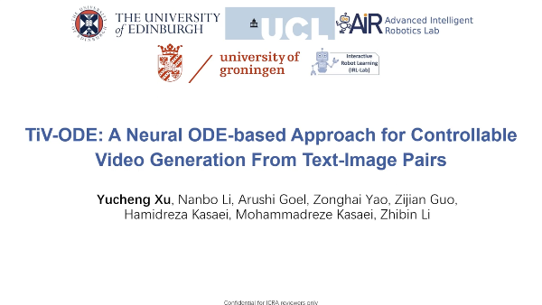 TiV-ODE: A Neural ODE-based Approach for Controllable Video Generation from Text-Image Pairs